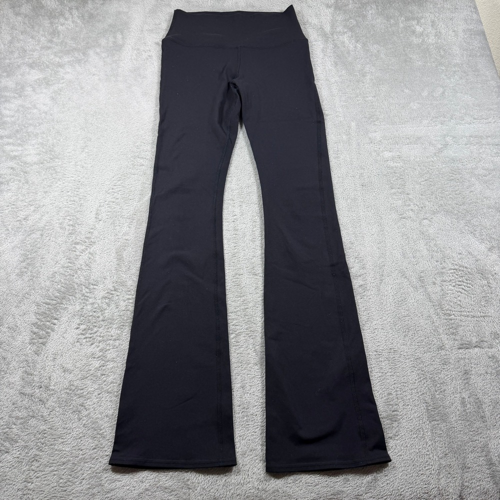 Alo Yoga Airbrush High-Waisted Bootcut Leggings Womens Small Black Flare